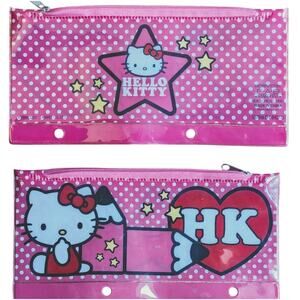 Hello Kitty Binder Pencil Case Double Sided
